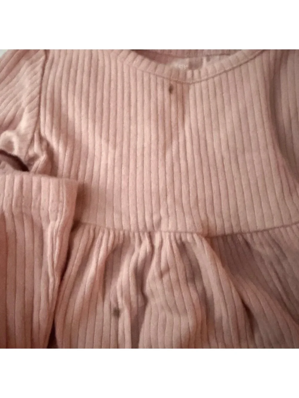 Carters Soft Pink Ribbed Flare Set